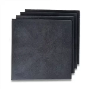 Piso de Caucho Negro 100x100x1.5 cm