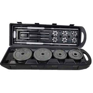 Kit de Barra + Pesas Ajustables 110lbs