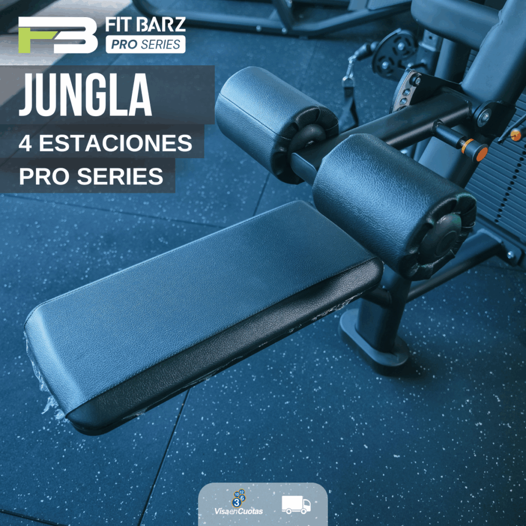 Jungla 4 Estaciones FB PRO Series – Máquina multifuncional para entrenar todo el cuerpo en un solo equipo