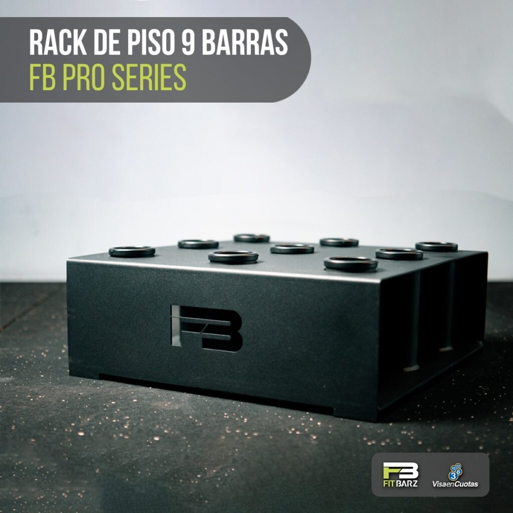 Rack de Piso para 9 Barras FB PRO Series – Organización Profesional para Barras