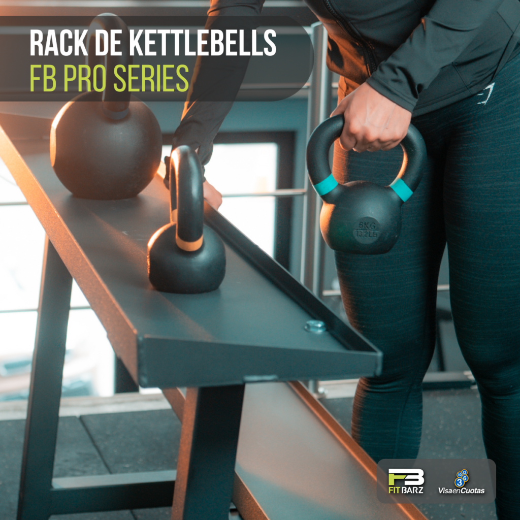 Rack de Kettlebells FB PRO Series – Almacenamiento Seguro y Accesible para Entrenamiento Funcional