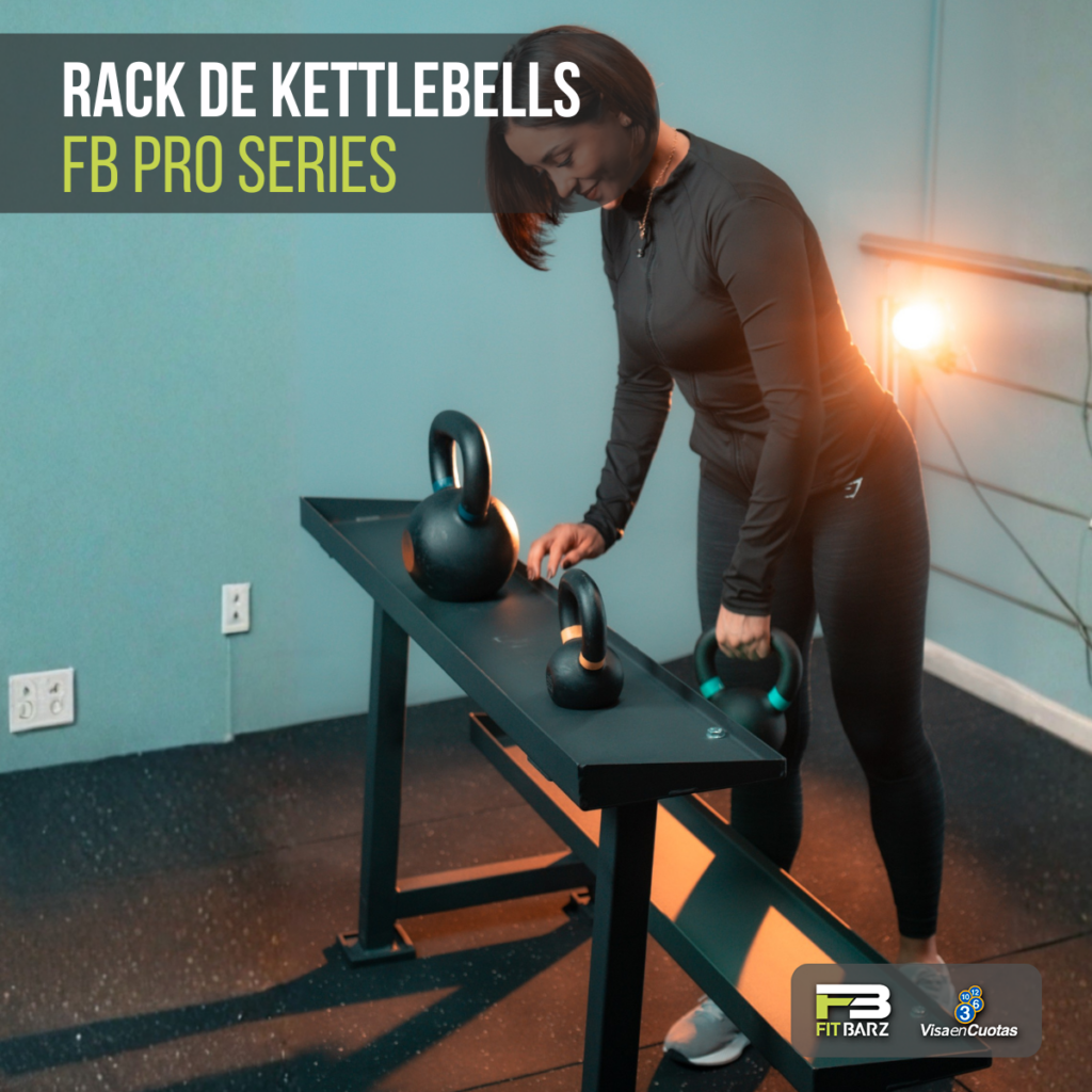 Rack de Kettlebells FB PRO Series – Almacenamiento Seguro y Accesible para Entrenamiento Funcional