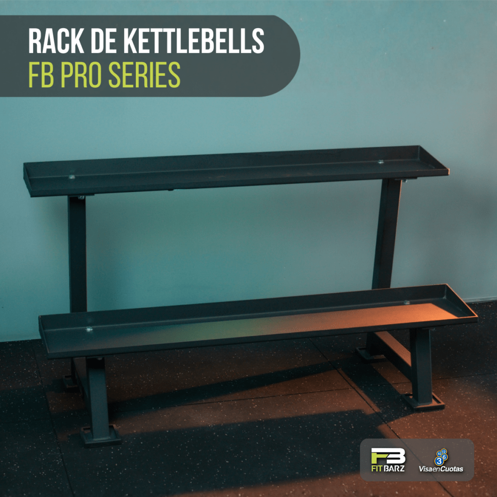 Rack de Kettlebells FB PRO Series – Almacenamiento Seguro y Accesible para Entrenamiento Funcional