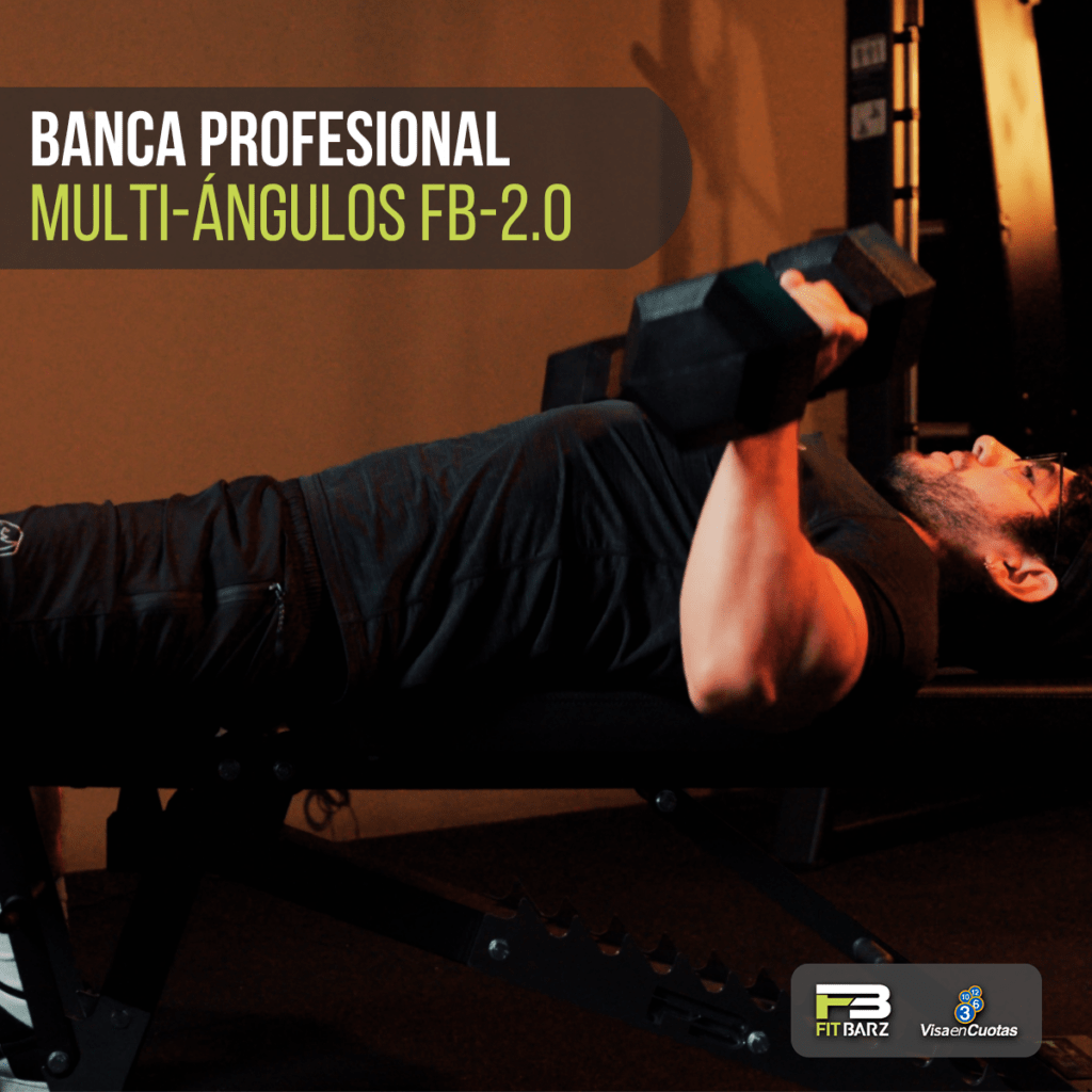 Banca Profesional Multi-Ángulos FB-2.0 – Ajustable completa para entrenamiento de fuerza en casa