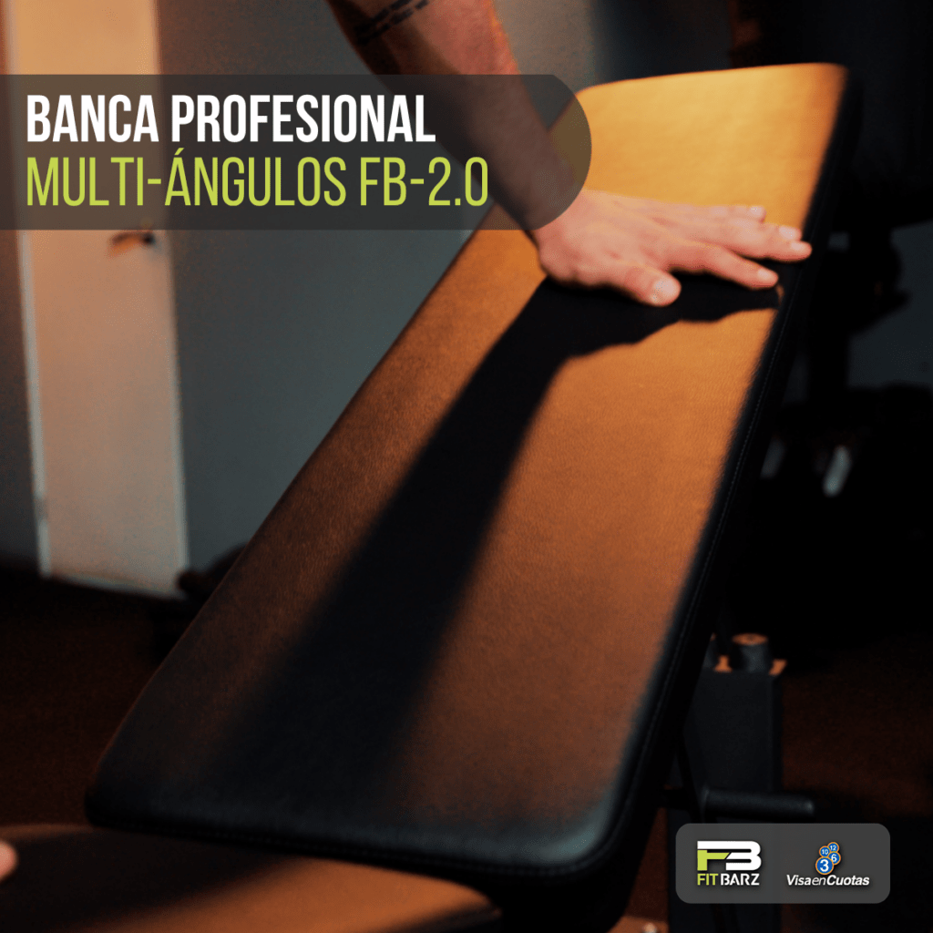 Banca Profesional Multi-Ángulos FB-2.0 – Ajustable completa para entrenamiento de fuerza en casa