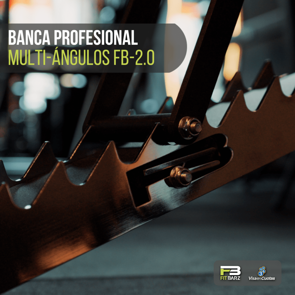 Banca Profesional Multi-Ángulos FB-2.0 – Ajustable completa para entrenamiento de fuerza en casa