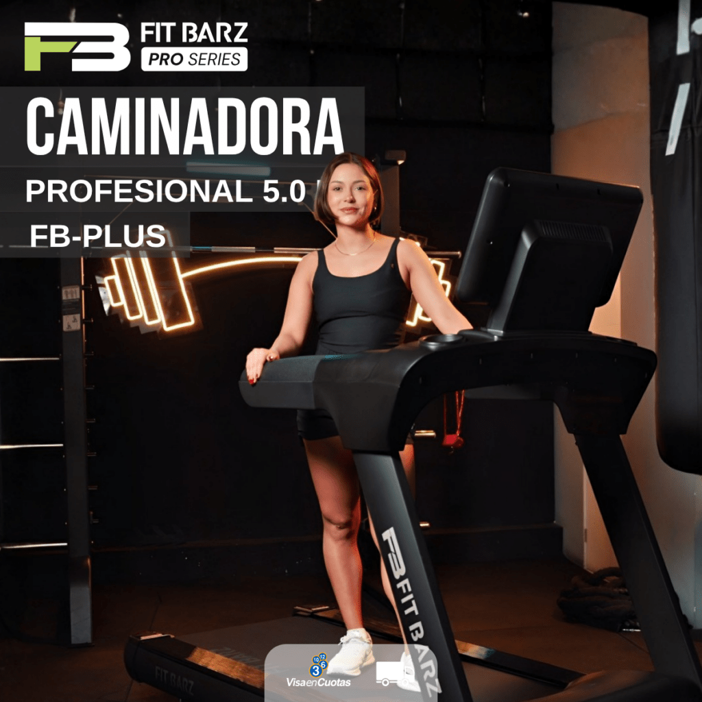 Caminadora Profesional 5.0 HP FB-Plus – Uso Comercial con Alta Potencia e Inclinación Extrema
