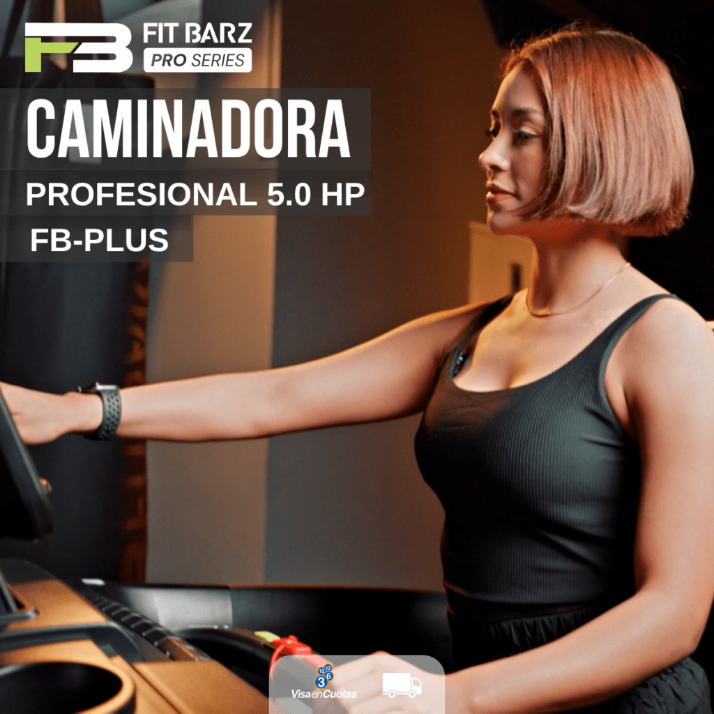 Caminadora Profesional 5.0 HP FB-Plus – Uso Comercial con Alta Potencia e Inclinación Extrema