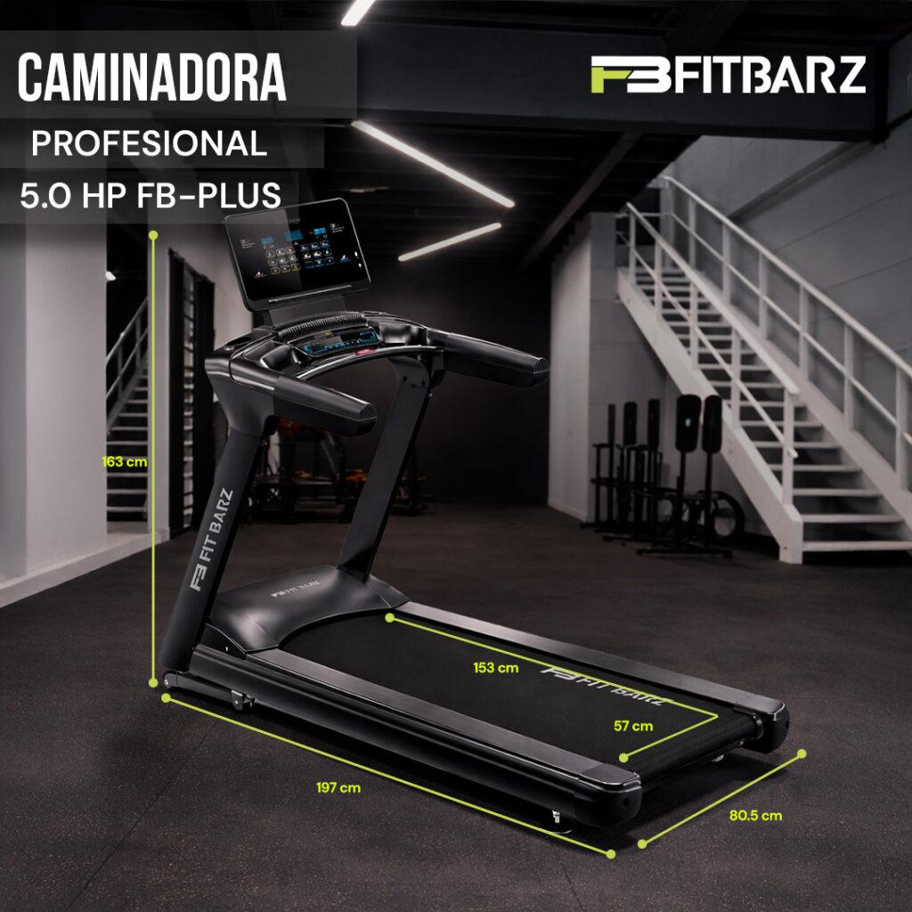 Caminadora Profesional 5.0 HP FB-Plus – Uso Comercial con Alta Potencia e Inclinación Extrema