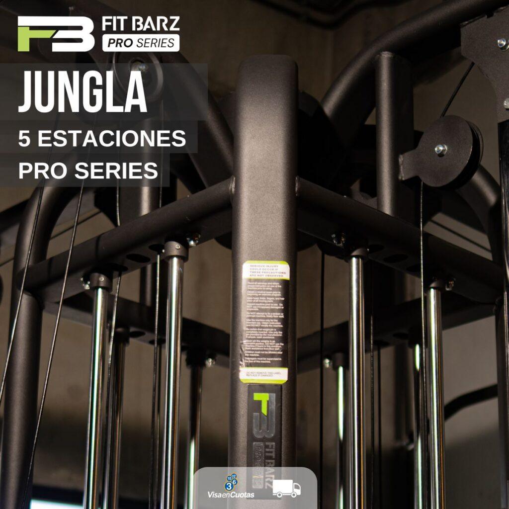 Jungla de 5 Estaciones FB PRO Series – Centro de Entrenamiento Completo con Crossover Dual