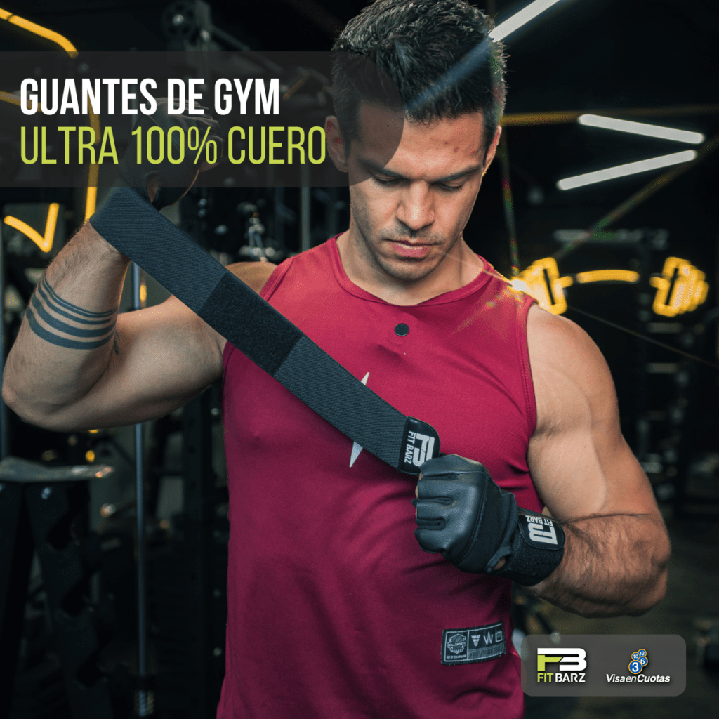 Guantes de Gym con Muñequera ULTRA 100% Cuero Genuino para Hombre y Mujer – Agarre Máximo, Soporte de Muñeca Reforzado, Durabilidad Superior para Pesas, Crossfit y Entrenamiento de Alta Intensidad