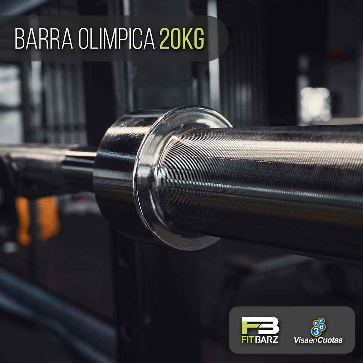 Barra Olimpica 20kg - Fitbarz