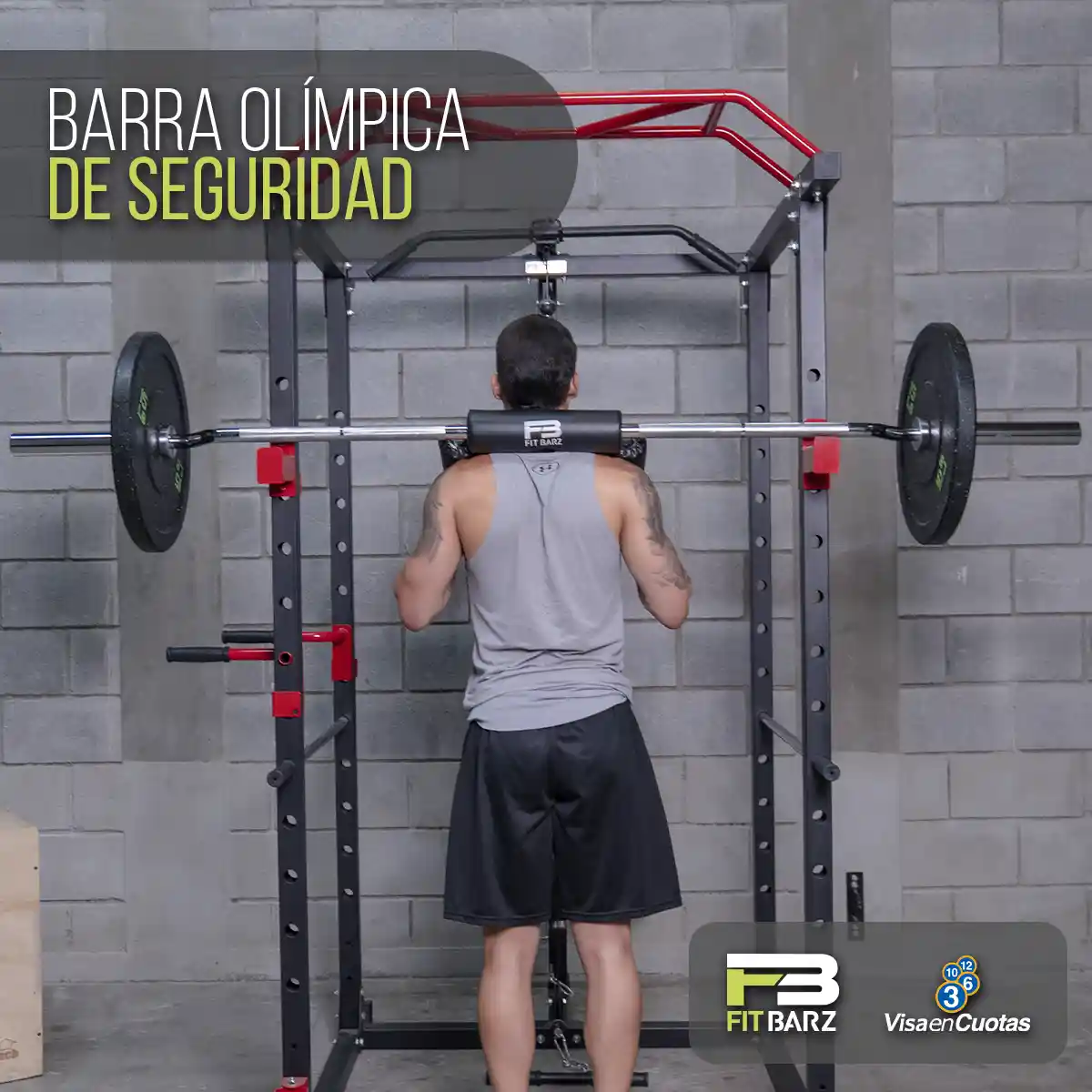 BARRA PESAS OLIMPICA PROFESIONAL C/SEGUROS - Gym Solutions