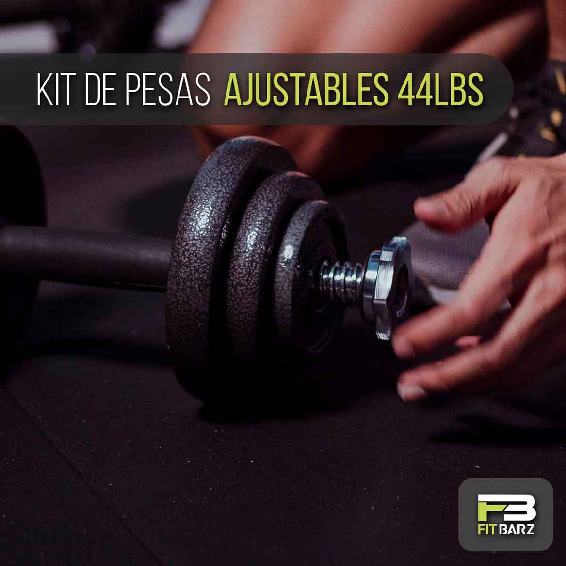 Kit de Pesas Ajustables 44lbs - Fitbarz